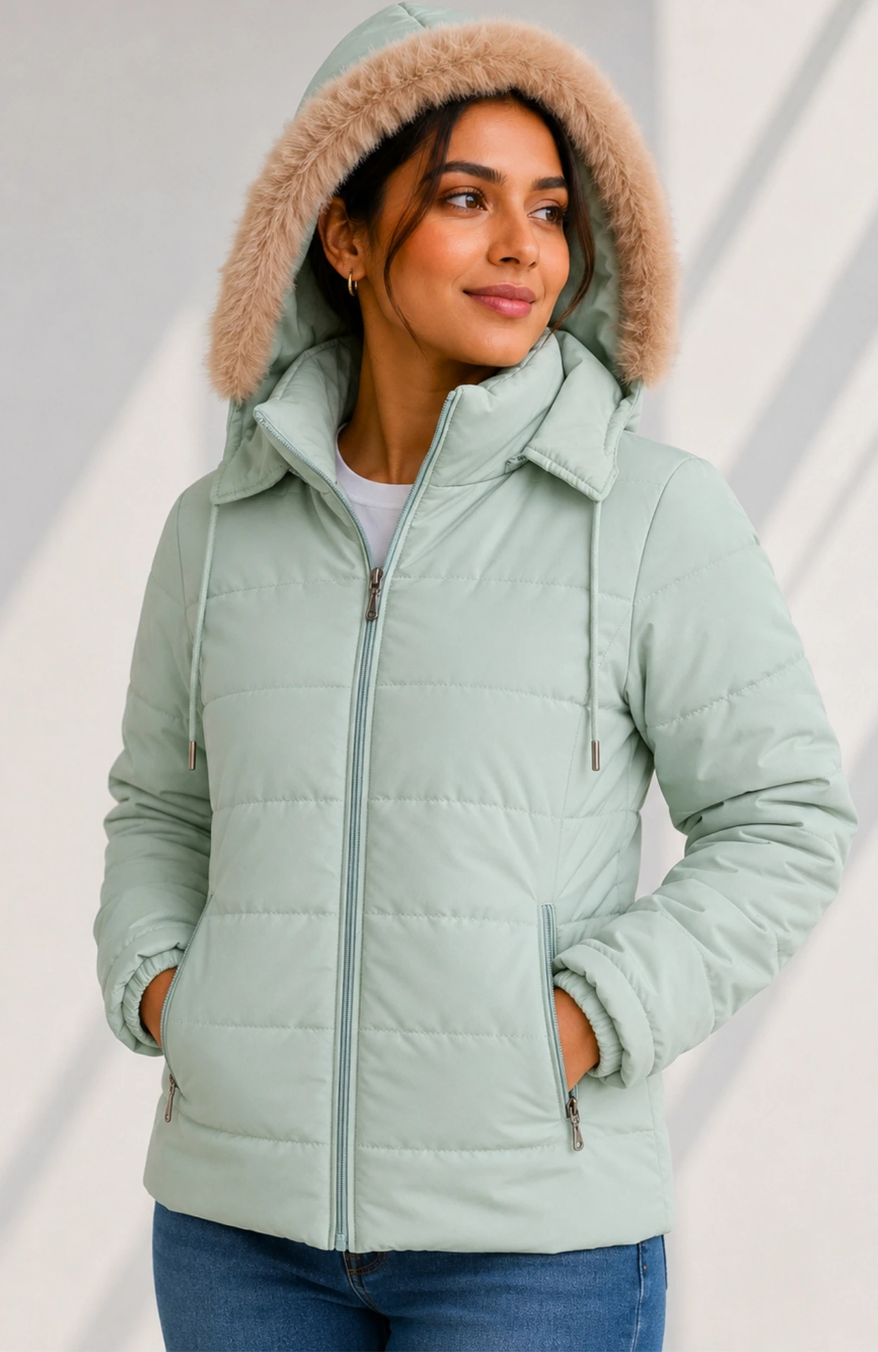 ORIGINALS Women Self Design Padded Jacket