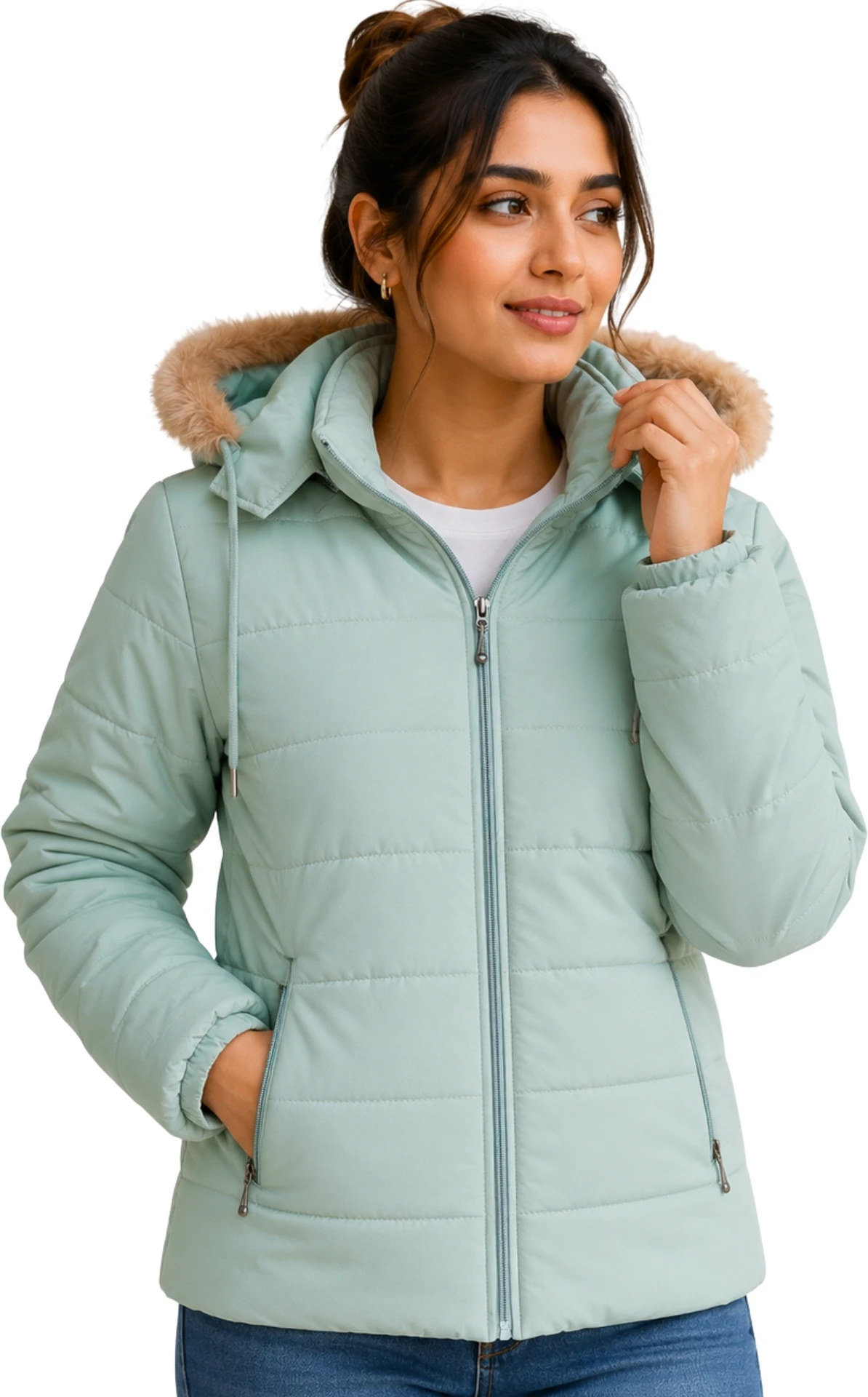 ORIGINALS Women Self Design Padded Jacket